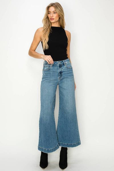 HIGH RISE CROP PALAZZO JEANS: 1 (24)