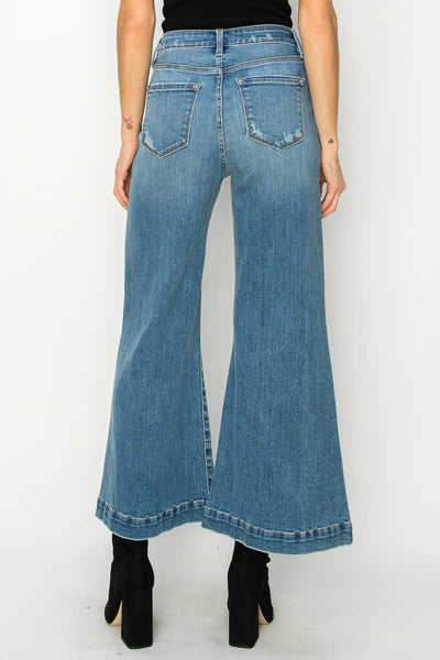 HIGH RISE CROP PALAZZO JEANS: 7 (27)