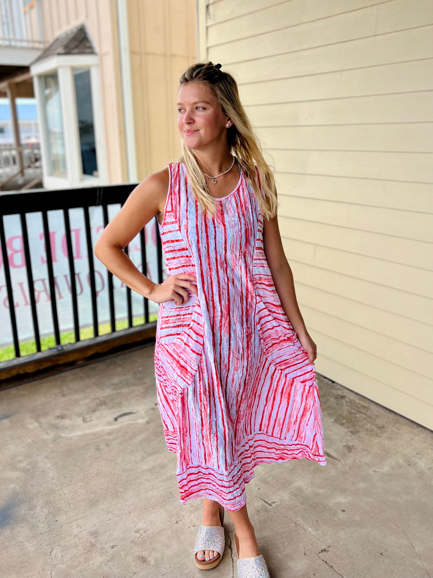 Pink Stripe Dress