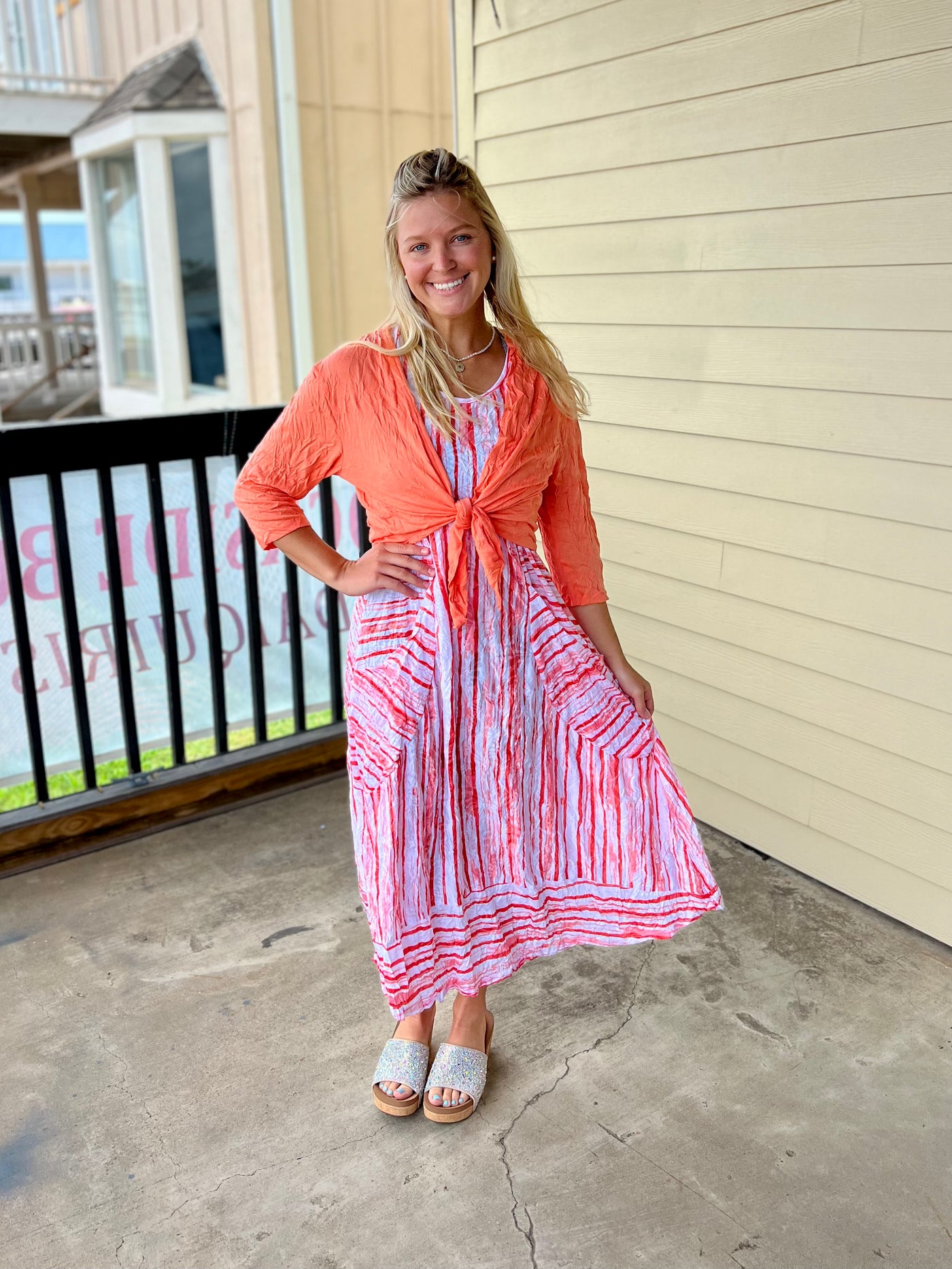 Pink Stripe Dress